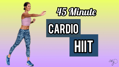 45-Minute Cardio Core | Light Weights Workout cover image