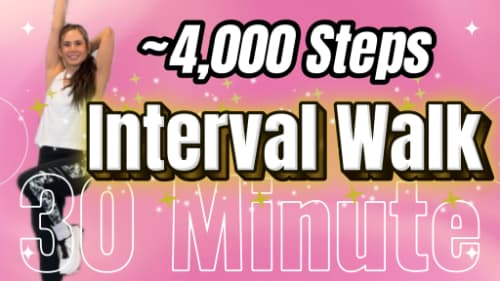 cover for ~4,000 Steps Interval Brisk Walking Workout | Low-impact Cardio