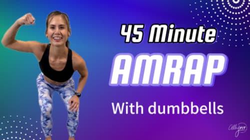45-Minute Total Body METCON: Muscle Challenge & Fat Burn AMRAP cover image