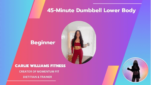 45-Minute: Beginner Dumbbell Lower Body  cover image