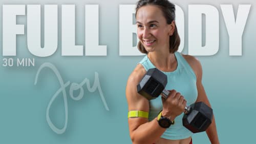 cover for 30 Min FULL BODY Sculpt Super Sets with Dumbbells