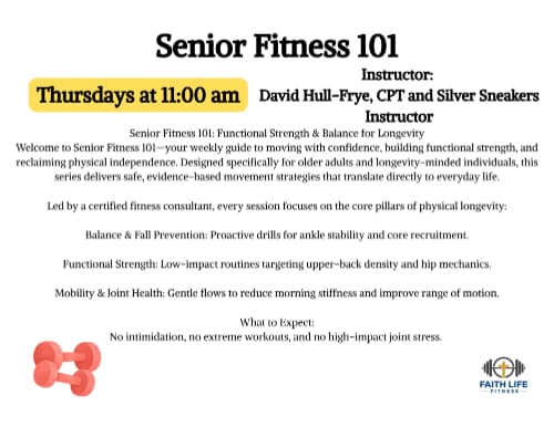 Senior Fitness 101: Functional Strength & Balance for Longevity cover image