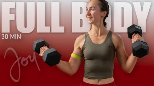 cover for 30 Min FULL BODY Sculpt Super Sets with Dumbbells