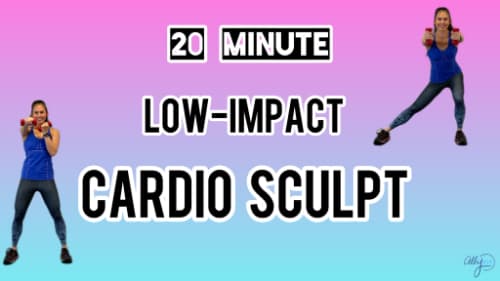 20 Minutes Low-impact, Beginner Friendly Cardio Sculpt Workout cover image