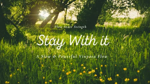 cover for Stay With It: A Slow and Powerful Vinyasa Flow