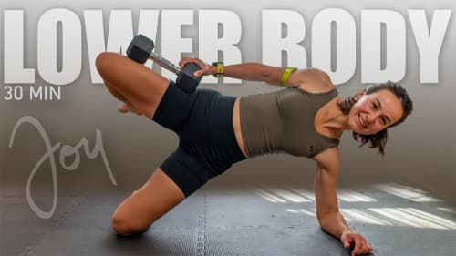 cover for 30 Min GLUTES and HAMSTRING Workout with Dumbbells