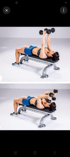Lying  Dumbbell  Triceps Extension  cover image