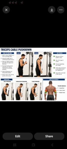 cover for Tricep cable push down