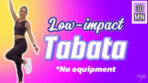 cover for 30-Minute No Jumping, No equipment Tabata Workout