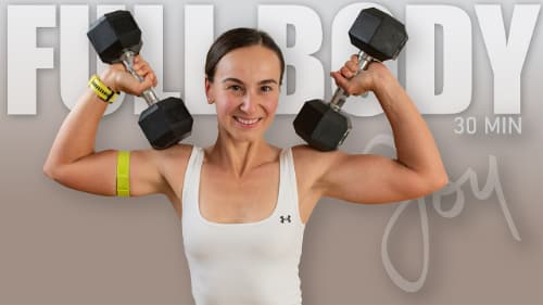 cover for 30 Min FULL BODY Sculpt Super Sets with Dumbbells | No squats | No lunges